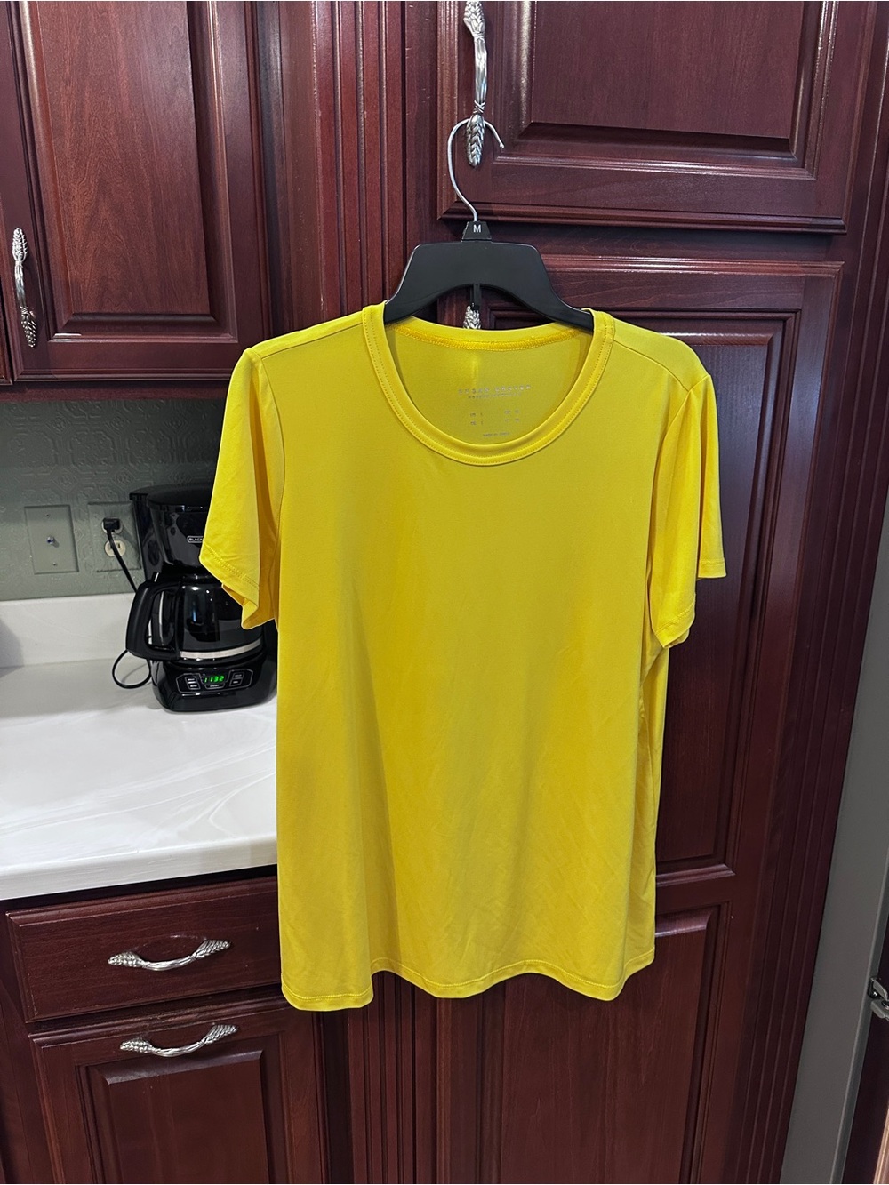 Final markdown! Susan Graver size large Yellow blouse